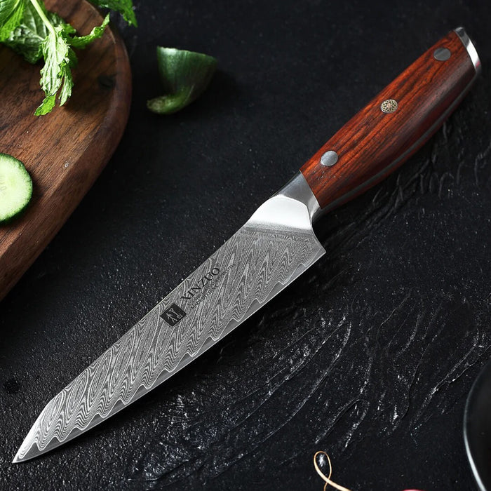 Xinzuo B27 2 Pcs Japanese Damascus Chef knife Set 6