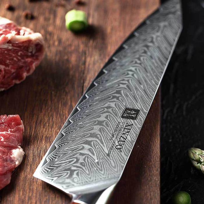 Xinzuo B27 8.3" 67 Layer Japanese Damascus Chef knife Rosewood Handles