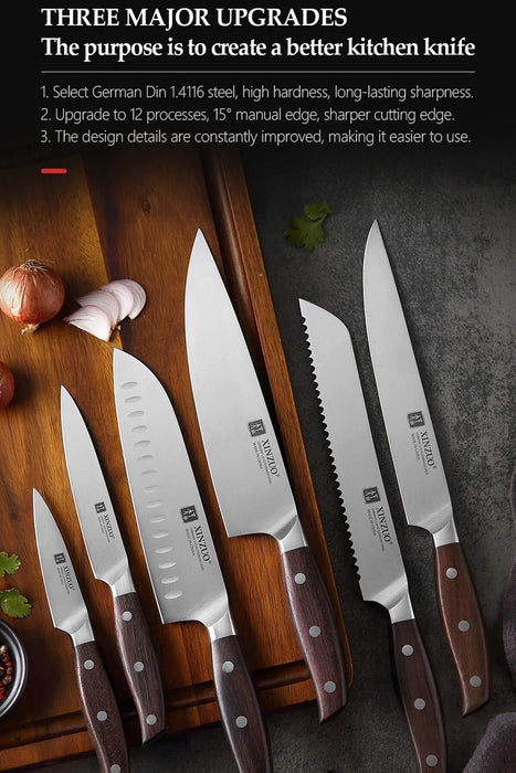 Xinzuo B35 6 Pcs German Steel Kitchen Knife Set