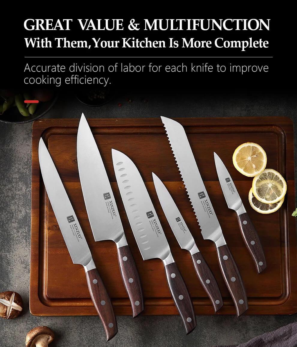 Xinzuo B35 6 Pcs German Steel Kitchen Knife Set — The Bamboo Guy