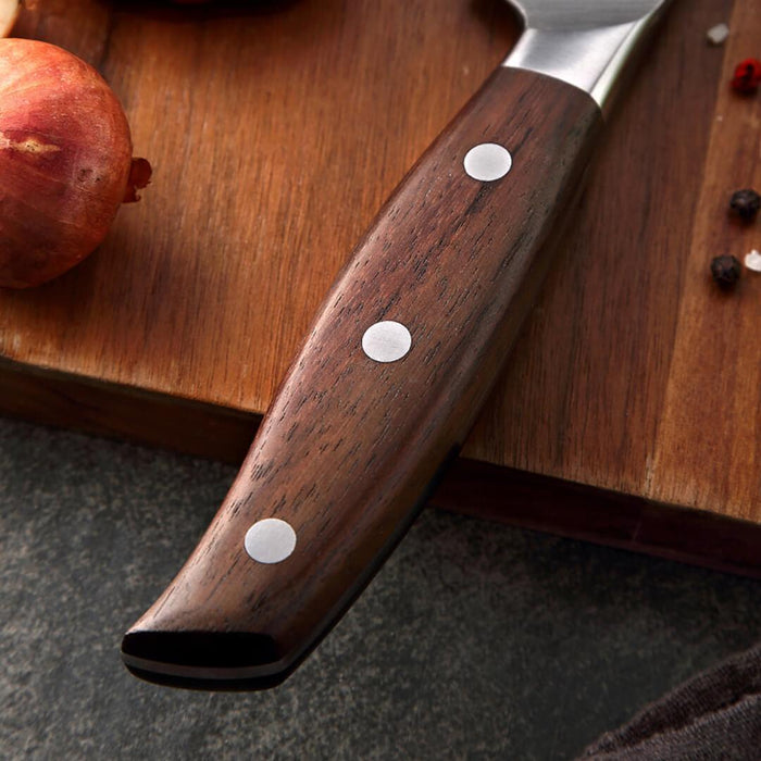 Xinzuo B35 8" German Stainless Steel Meat Carving Knife Sandalwood Handle