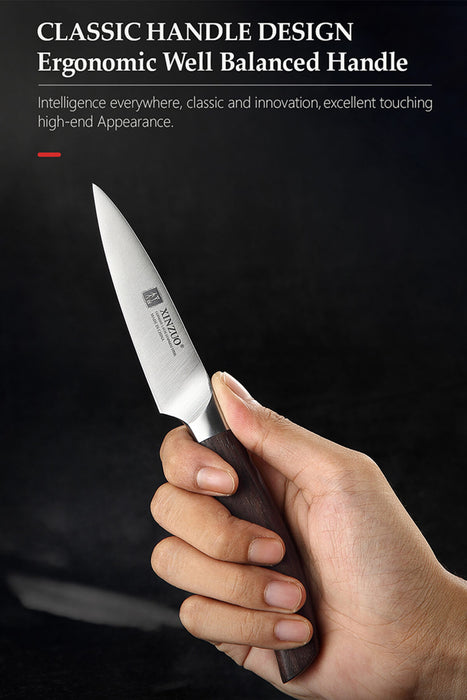 Xinzuo B35 3.5" German Stainless Steel Paring Knife Sandalwood Handle