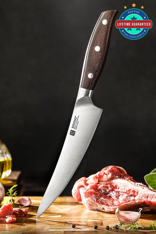 Xinzuo B35 German Stainless Steel Sandalwood Kitchen Frozen Food Knife
