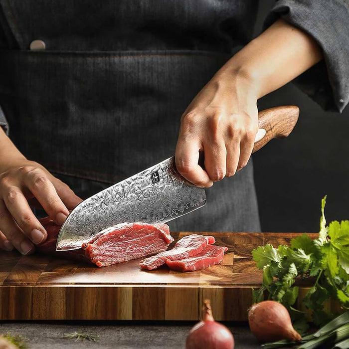 Xinzuo B46W 5 Pcs Damascus Chef Knife Set 67 Layer Genuine Japanese AUS-10 Steel Open Box