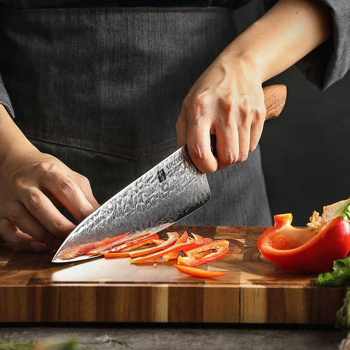 Xinzuo B46W 8.5" Damascus Chef Knife 67 Layer Genuine Japanese AUS-10 Steel