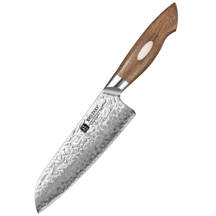 Xinzuo B46W 7" Damascus Santoku Knife 67 Layer Genuine Japanese AUS-10 Steel