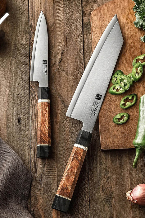 Xinzuo F5 ZHEN Series ZDP-189 2 Pcs Composite Steel Kitchen Knife Set