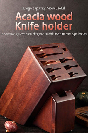 Xinzuo 10K 10 Slot Knife Block Without Knives Holds 8