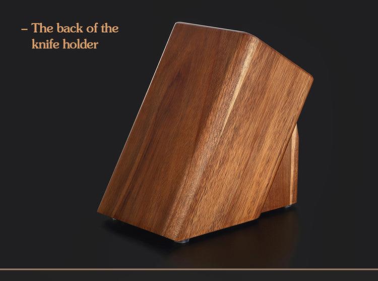 Xinzuo JA5 5 Slot Knife Block Without Knives - 2 Cleavers 2 Knives & Kitchen Shears