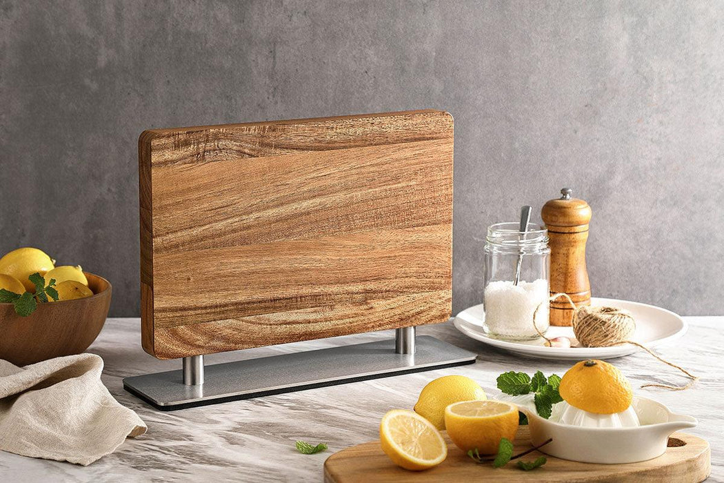 Xinzuo Acacia Magnetic Knife Holder-Knife Display Stand-Magnets Both sides