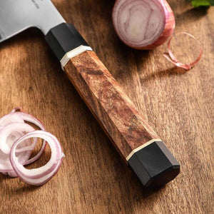Xinzuo ZDP-189 Composite Steel Nakiri Knife with Black G10