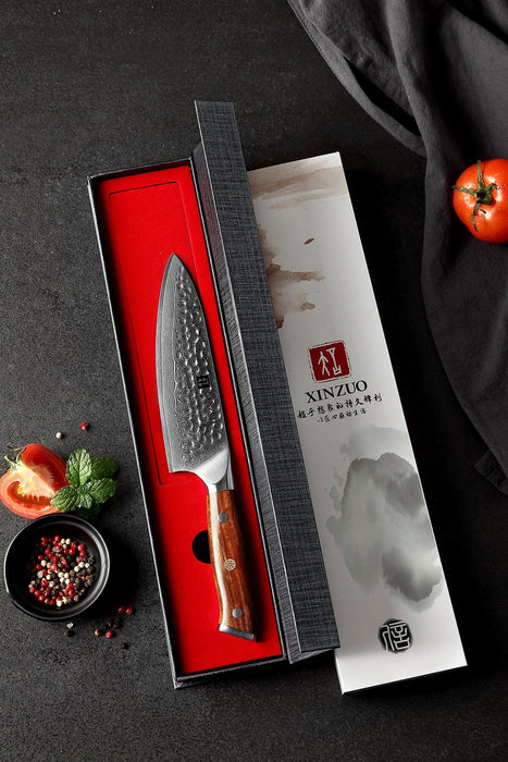 Xinzuo B13D 6.5" 67 Layer Japanese Damascus Chef Knife Damascus Steel Chef Knife Open Box
