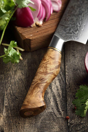 Hezhen B30 Japanese 67-Layer Damascus Steel Nakiri Knife