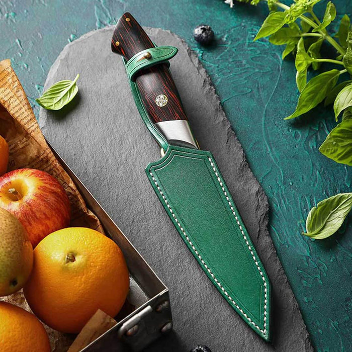 Hezhen B38 Elegant Series 73 Layer 8.5” Damascus Chef Knife G10 Handle