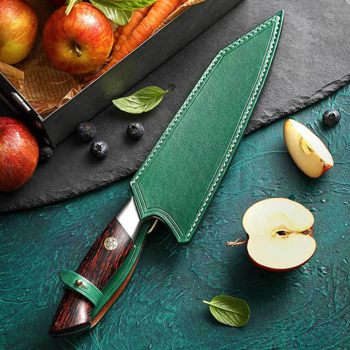 Hezhen B38 Elegant Series 73 Layer 8.5” Damascus Chef Knife G10 Handle