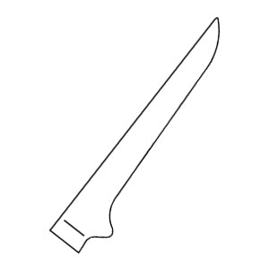 knife shape boning knife
