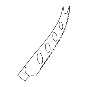knife shape cheese knife