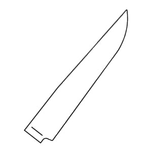 knife shape steak knife