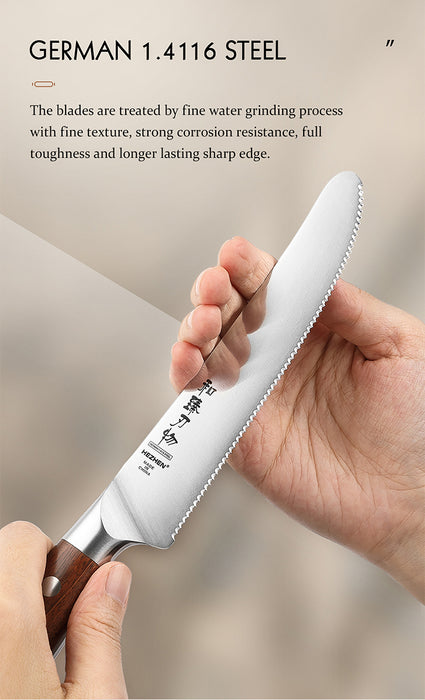 Xinzuo X02 Supreme Series 6" Cheese Knife German 1.4116 -x50crmov15 Steel - Full Tang Open Box