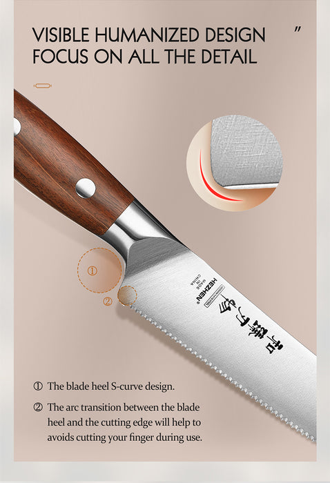 Xinzuo X02 Supreme Series 6" Cheese Knife German 1.4116 -x50crmov15 Steel - Full Tang Open Box