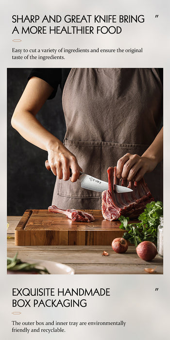 Xinzuo X02 Supreme Series 6" Boning Knife German 1.4116 -x50crmov15 Steel - Full Tang Open Box