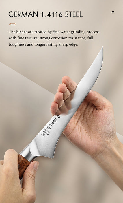 Xinzuo X02 Supreme Series 7" Fillet Knife German 1.4116 -x50crmov15 Steel - Full Tang