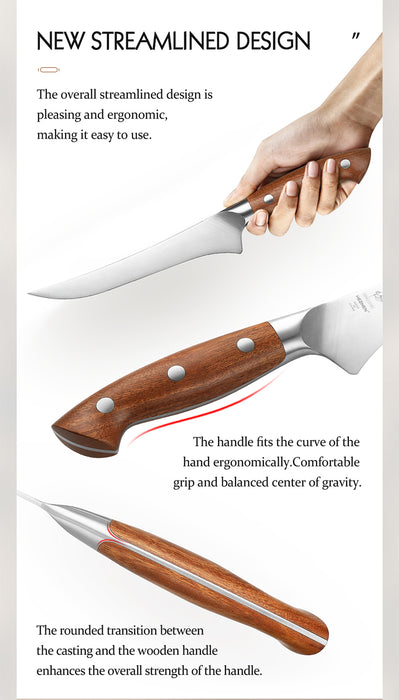 Xinzuo X02 Supreme Series 7" Fillet Knife German 1.4116 -x50crmov15 Steel - Full Tang