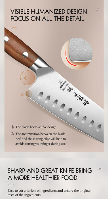 Xinzuo Supreme Series 6 Pcs Chef Knife Set - German 1.4116 -x50crmov15 Steel - Full Tang Blade