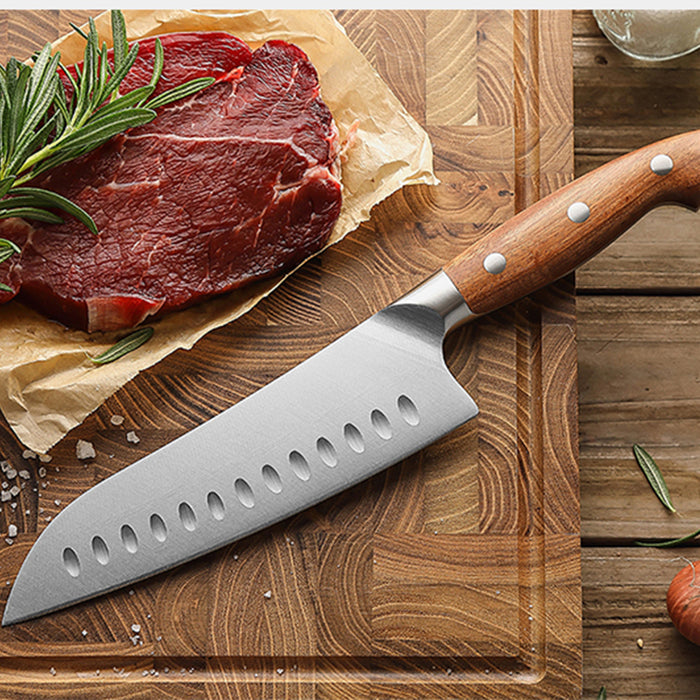 Xinzuo X02 Supreme Series 7 inches Santoku Knife German 1.4116 - x50crmov15 Steel - Full