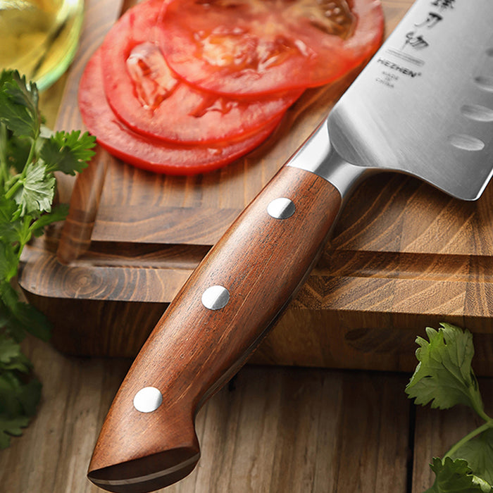 Xinzuo X02 Supreme Series 7 inches Santoku Knife German 1.4116 - x50crmov15 Steel - Full