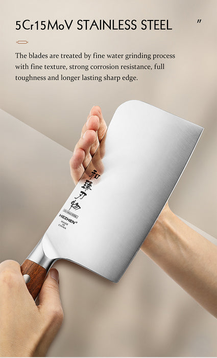 Xinzuo X02 Supreme Series 7" Meat Cleaver Knife German 1.4116 -x50crmov15 Steel - Full Tang