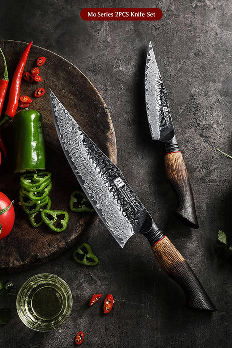 XINZUO X06 2 Pcs Damascus Steel Chef Knife Set