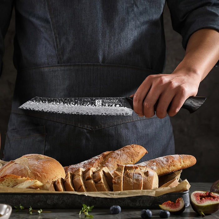 XINZUO X06 Damascus Steel Bread Knife