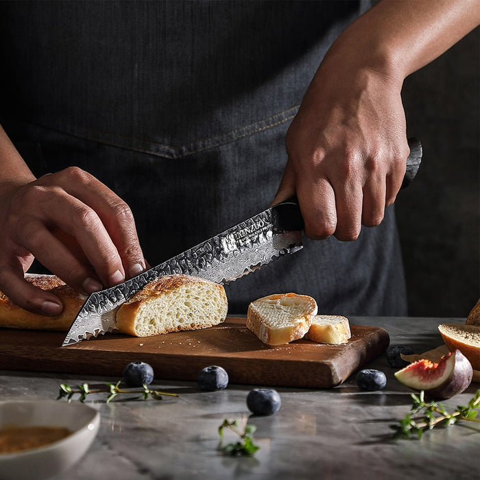 XINZUO X06 Damascus Steel Bread Knife