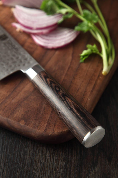 Xinzuo B1H 6.8" 67 Layer Damascus Nakiri Knife Damascus Steel Nakiri Knife Open Box