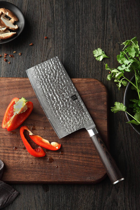 xinzuo-b1h-7-pcs-damascus-steel-cleaver-knife