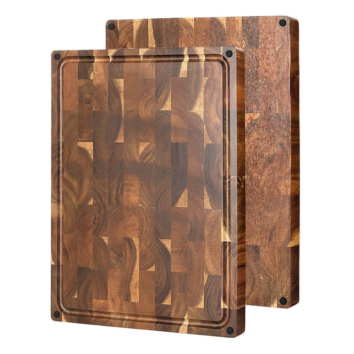 Xinzuo Brick End Grain Acacia Wood Cutting Board 19 inches 6