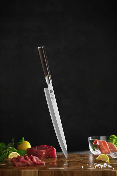 Xinzuo SE Sandblasted Steel 10 inch Sashimi Kitchen Knife 2