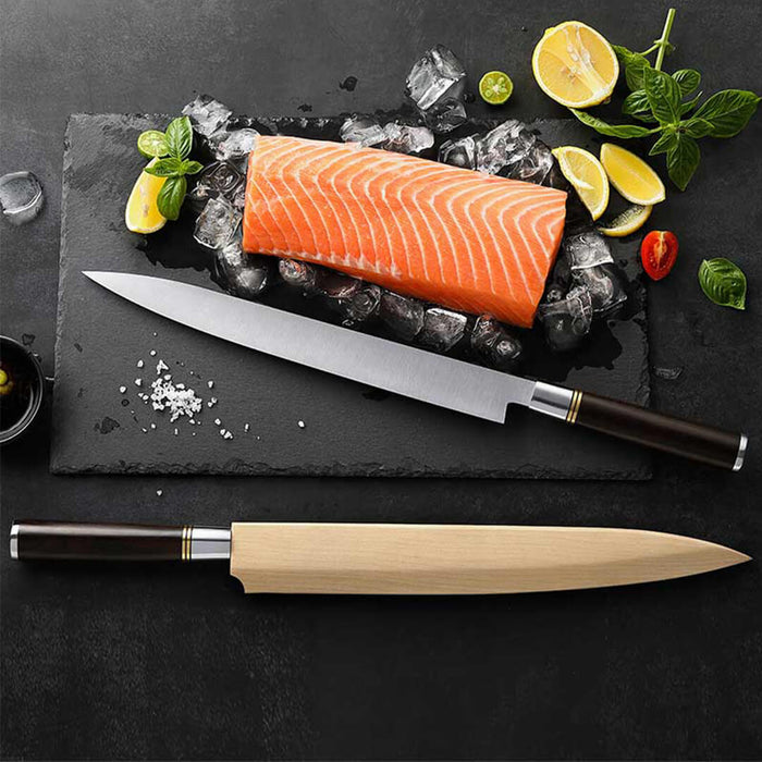 Xinzuo SE Sandblasted Steel 11 inch Sashimi Kitchen Knife 11