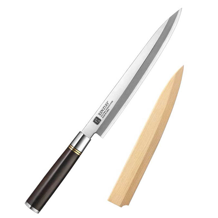 Xinzuo SE Sandblasted Steel 9 inch Sashimi Kitchen Knife 11