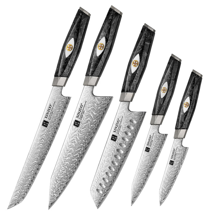 Xinzuo X04 5 Pcs Knife Set Bohler M390 Steel 145-Layer Damascus M390