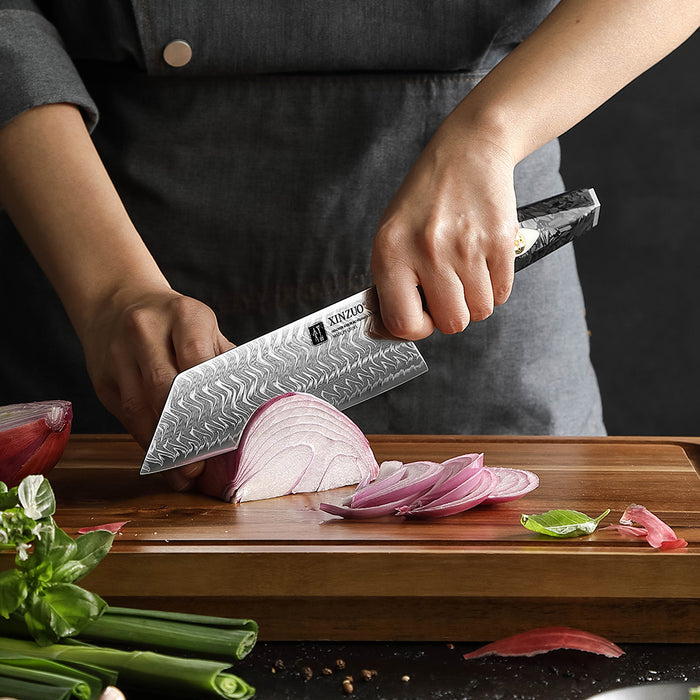 Xinzuo X04 Bunka Bohler M390 Steel 145-Layer Damascus M390 Knife