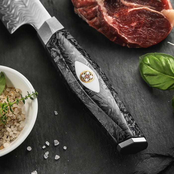 Xinzuo X04 Carving Bohler M390 Steel 145-Layer Damascus M390 Knife