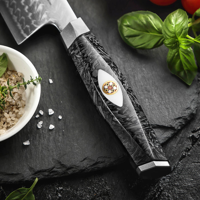 Xinzuo X04 Nakiri Bohler M390 Steel 145-Layer Damascus M390 Knife