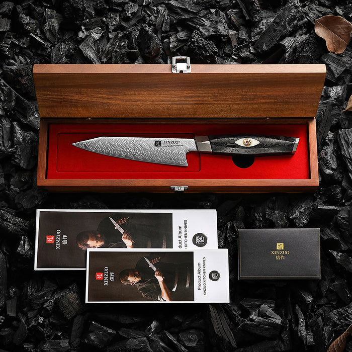 Xinzuo X04 Utility Bohler M390 Steel 145-Layer Damascus M390 Knife
