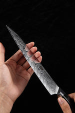 Xinzuo B32 Feng Japanese Style Carving Knife 67 Layer Damascus Steel Wickedly Sharp - The Bamboo Guy