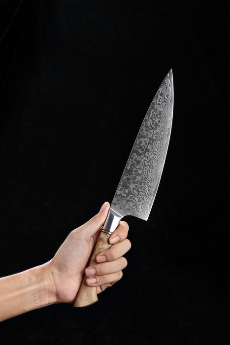 Hezhen B30 Forged Damascus Stainless Steel Kitchen Japanese style Chef Knife - The Bamboo Guy