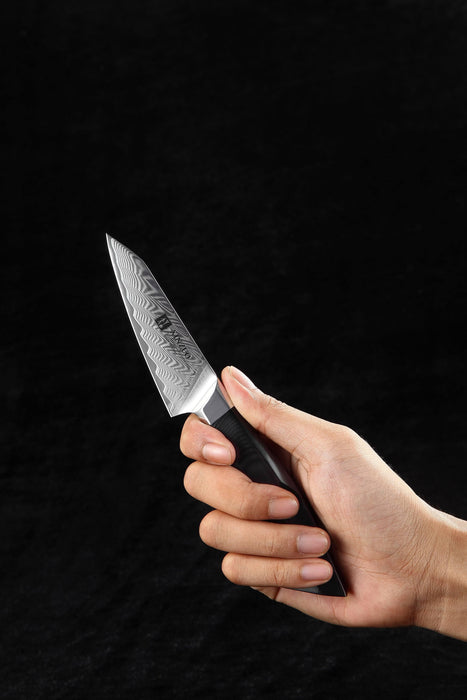 Xinzuo B32 Feng Japanese Style Paring Knife 67 Layers Damascus Steel Wickedly Sharp - The Bamboo Guy