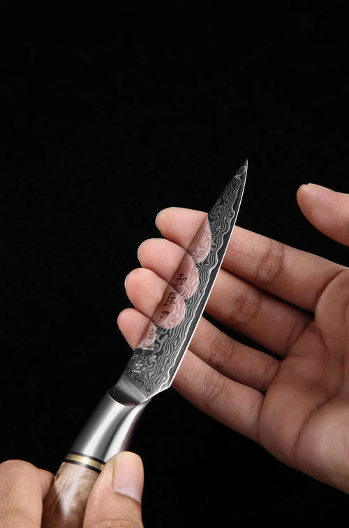 Hezhen B30 Forged Damascus Stainless Steel Kitchen Japanese style Paring Knife