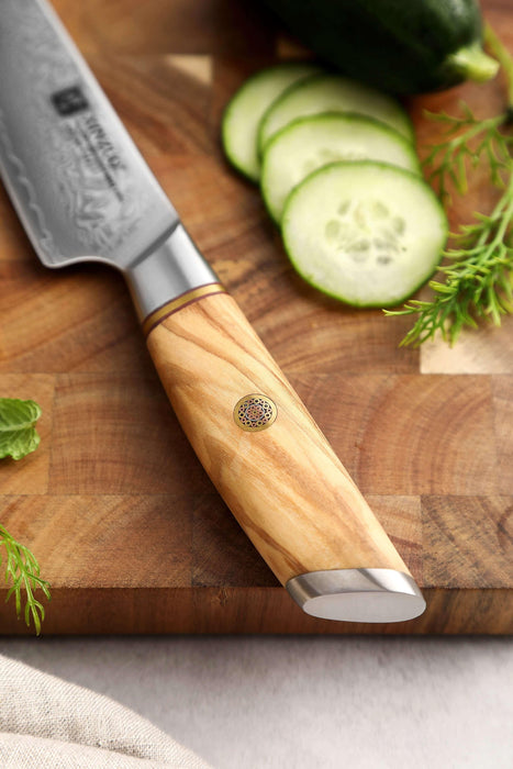 Xinxuo B37 Japanese Damascus Steel 73 Layers Powder Steel Kitchen Utility Knife - The Bamboo Guy